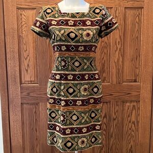 J. Steven’s 90’s vintage earth tone sheath dress 8
